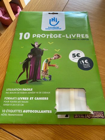 Pochette 10 protège livres