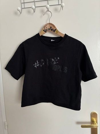Tee-shirt noir court – The Kooples « The Dark Kooples » – Taille 1 (S) – Très bon état