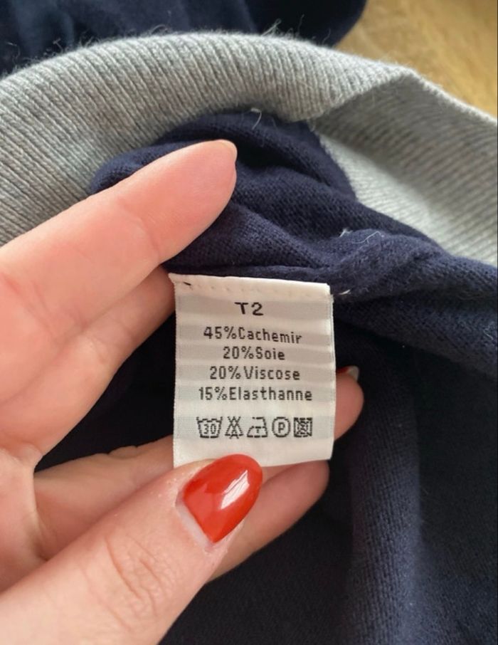 Pull col V cachemire - photo numéro 4