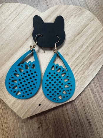 Paire de boucles d’oreilles turquoise