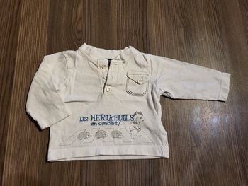Maillot manche longue taille 3 mois (60 cm)