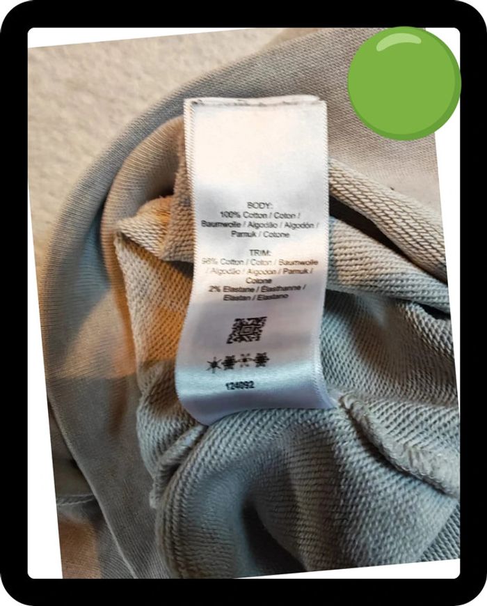 Sweatshirt Fred Perry Authentique M6313 - Beige/Écru - Très Bon État - photo numéro 10