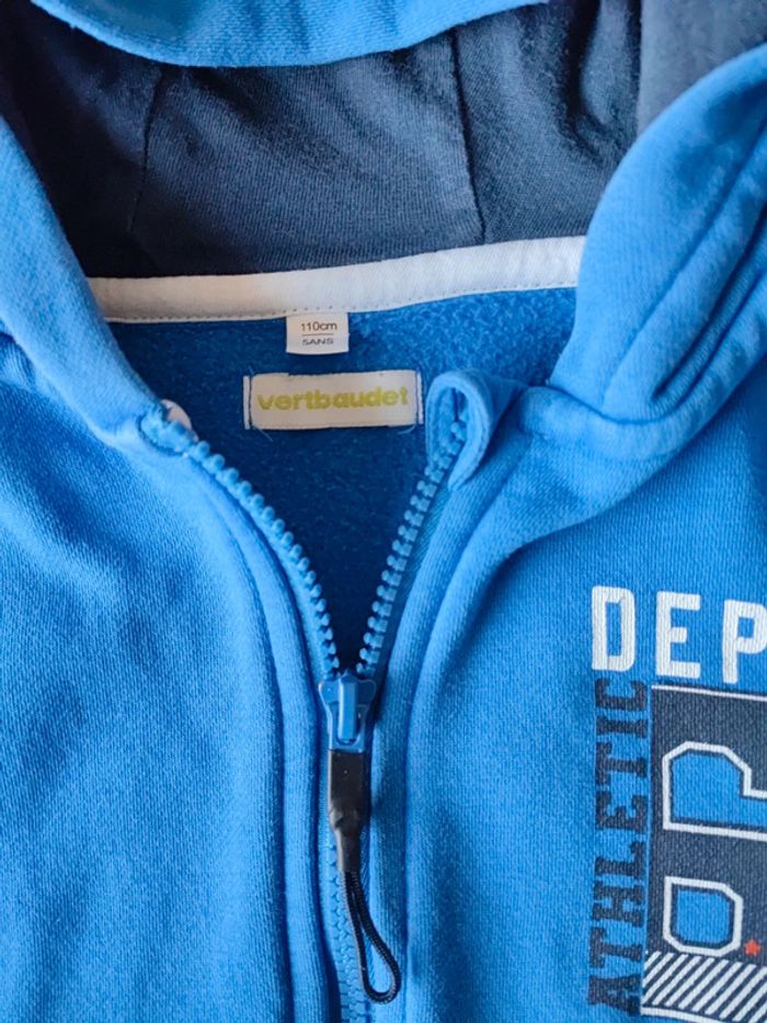 Gilet zippé bleu 5ans - photo numéro 4