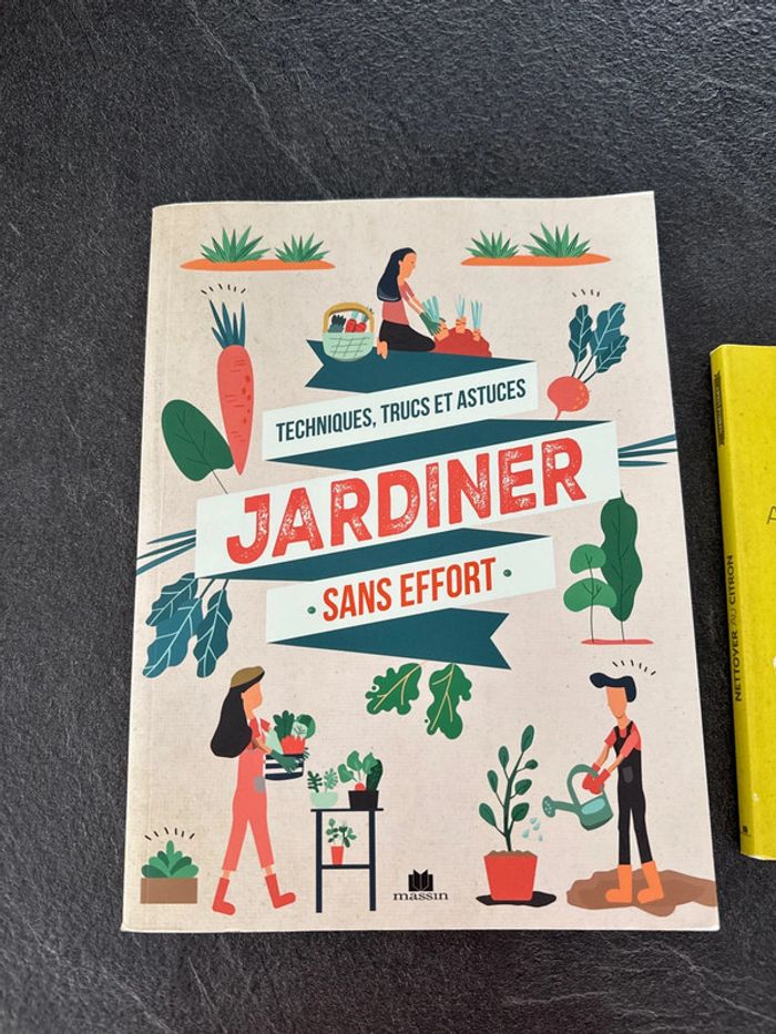 Lot 2 livres- jardiner sans efforts + nettoyer au citron - très bon état - photo numéro 2