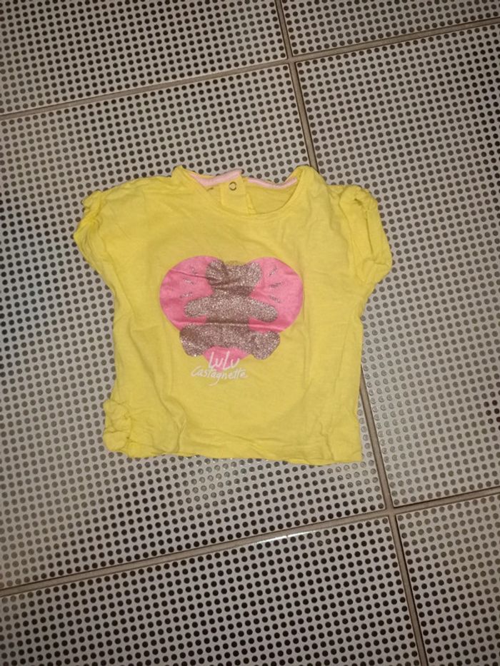 Lot tee shirts, manches courtes, 12 mois - photo numéro 8