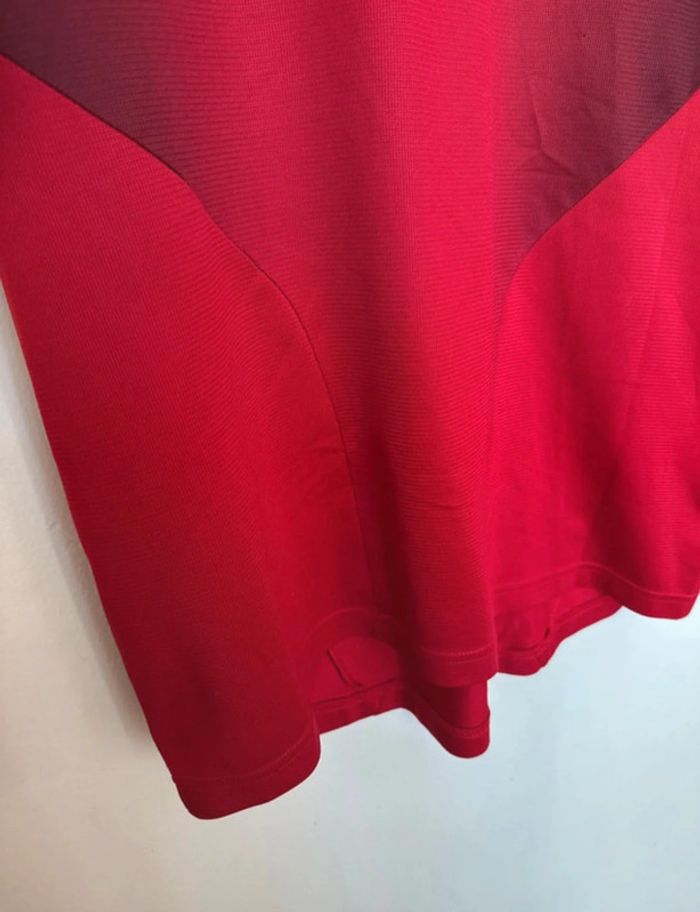 T-shirt. Adidas. Rouge. A manches courtes. Homme. - photo numéro 5