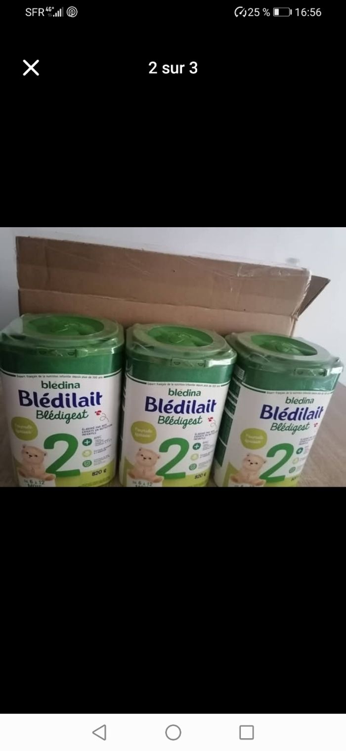 Lot de 3 pots de Blédilait Bledigest 2 formule épaissie - photo numéro 2