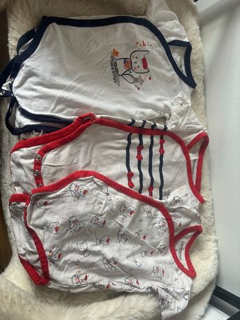 Lots de 6 bodies manche courte