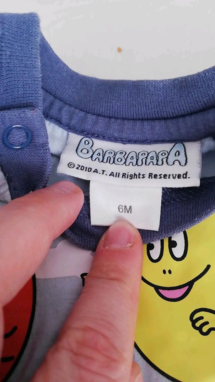 Lot de 2 barboteuse barbapapa 6 mois - photo numéro 4