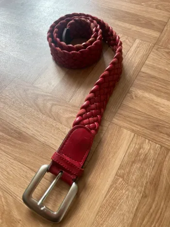Ceinture en cuir synthétique rouge Burton