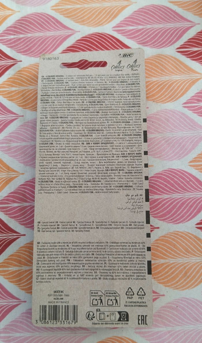Pack stylos 4 couleurs Bic - photo numéro 2