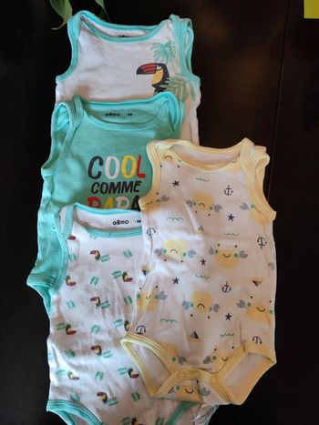 Lot de body sans manches