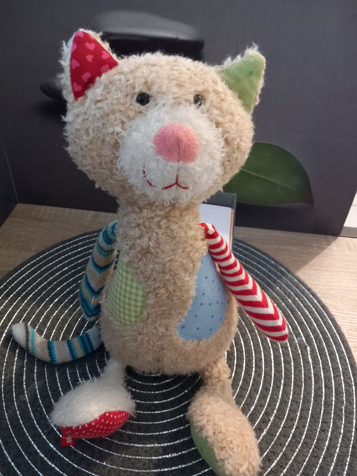 Peluche doudou chat sigikid 30cm - photo numéro 3