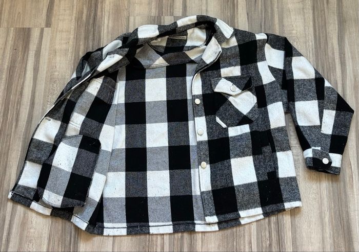 Veste à carreaux chaude