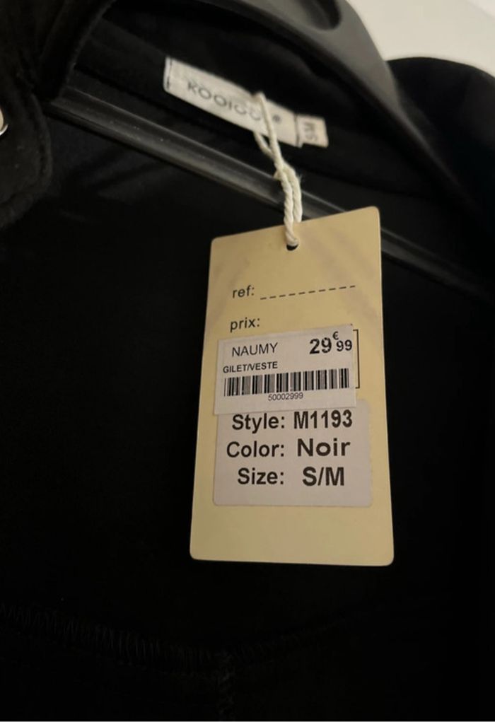 Veste noir velours - photo numéro 2