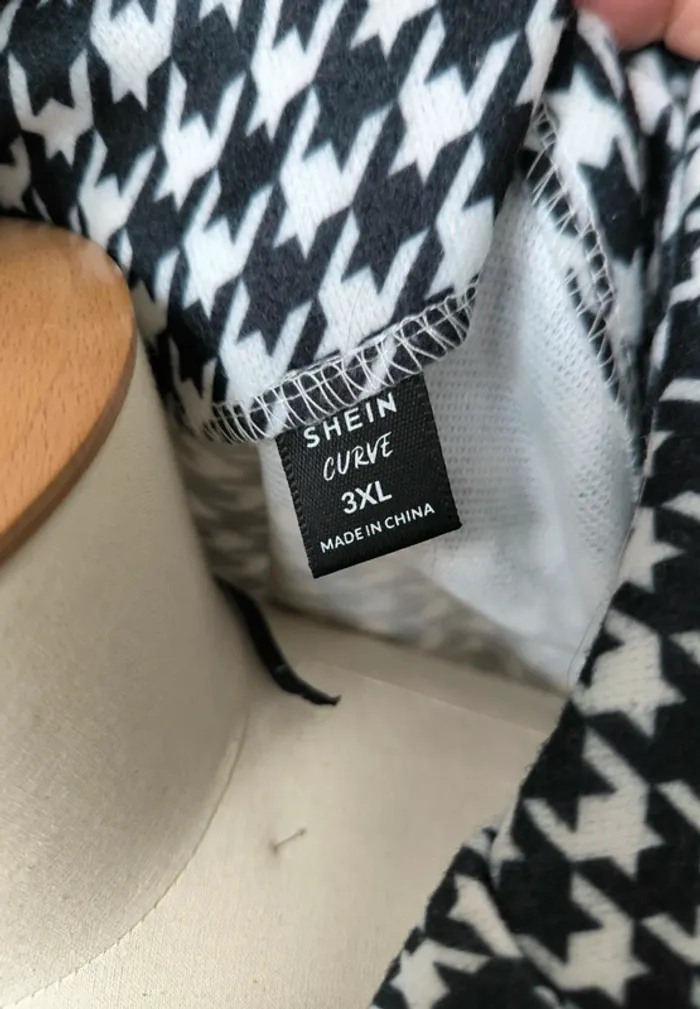 Manteau pied de poule très oversize - photo numéro 2