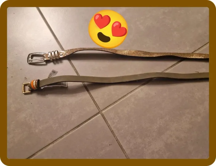 Lot de 2 ceintures femme