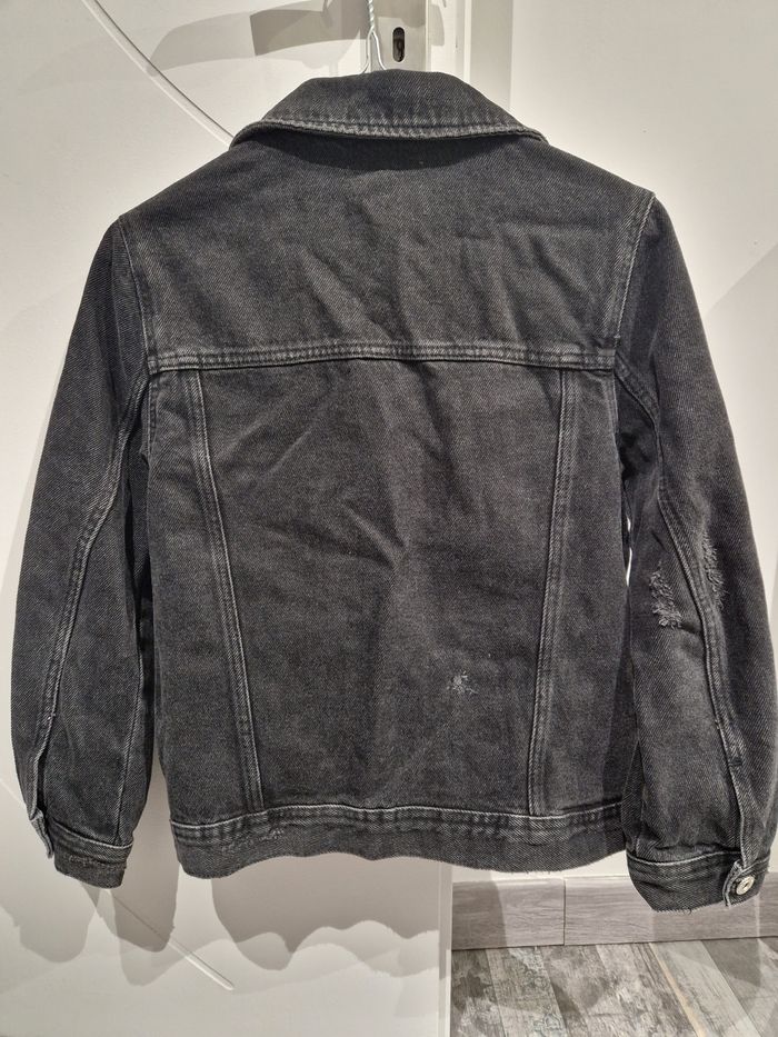 Veste en jeans noir zara - photo numéro 2
