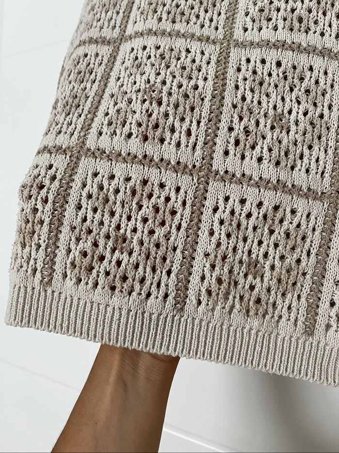 Pull sans manche crochet maille S - photo numéro 2