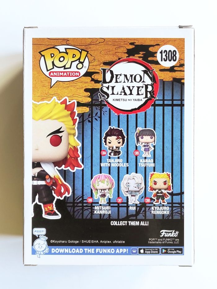 Funko POP Kyojuro Rengoku Glow #1308 - Demon Slayer - Figurine Vinyle - photo numéro 3