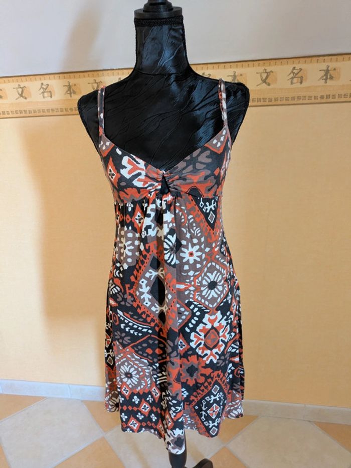 Robe été chic double bretelles Pimkie S 36 bon état