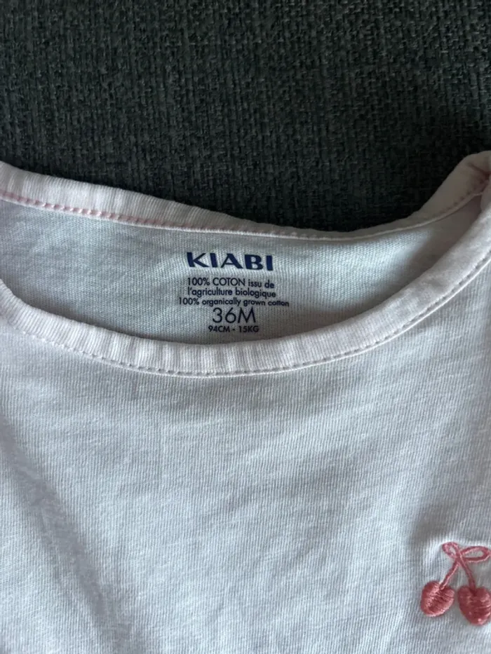 T-shirt manches courtes bébé fille, 36 mois kiabi - photo numéro 2