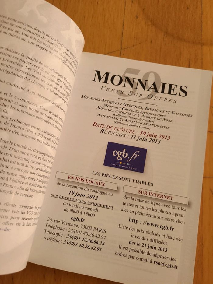 Monnaies, vente sur offres 2013 - photo numéro 5