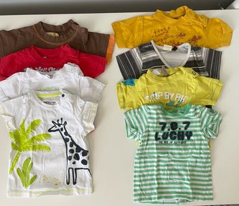 LOT 8 TEE-SHIRTS MANCHES COURTES