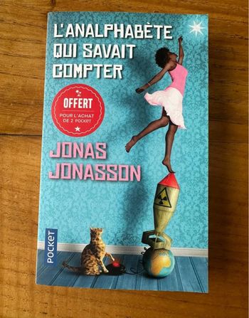 Livre l’analphabète qui savait compter de Jonas Jonasson