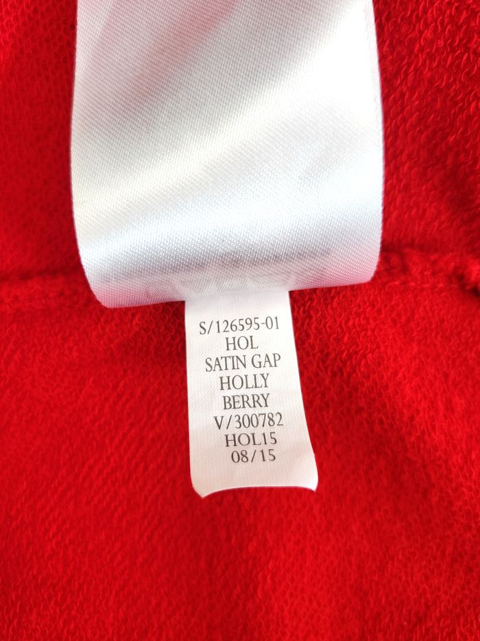 Sweat à Capuche Zippé GAP Rouge - Taille S Très bon état - photo numéro 10