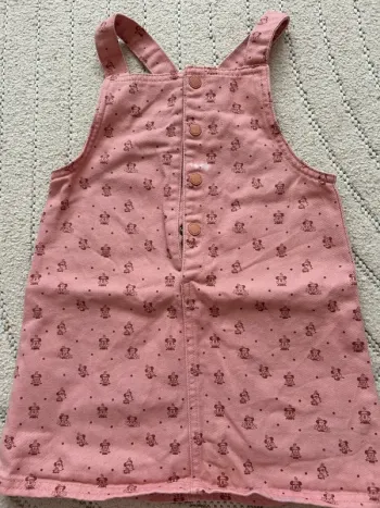 Salopette robe Minnie rose