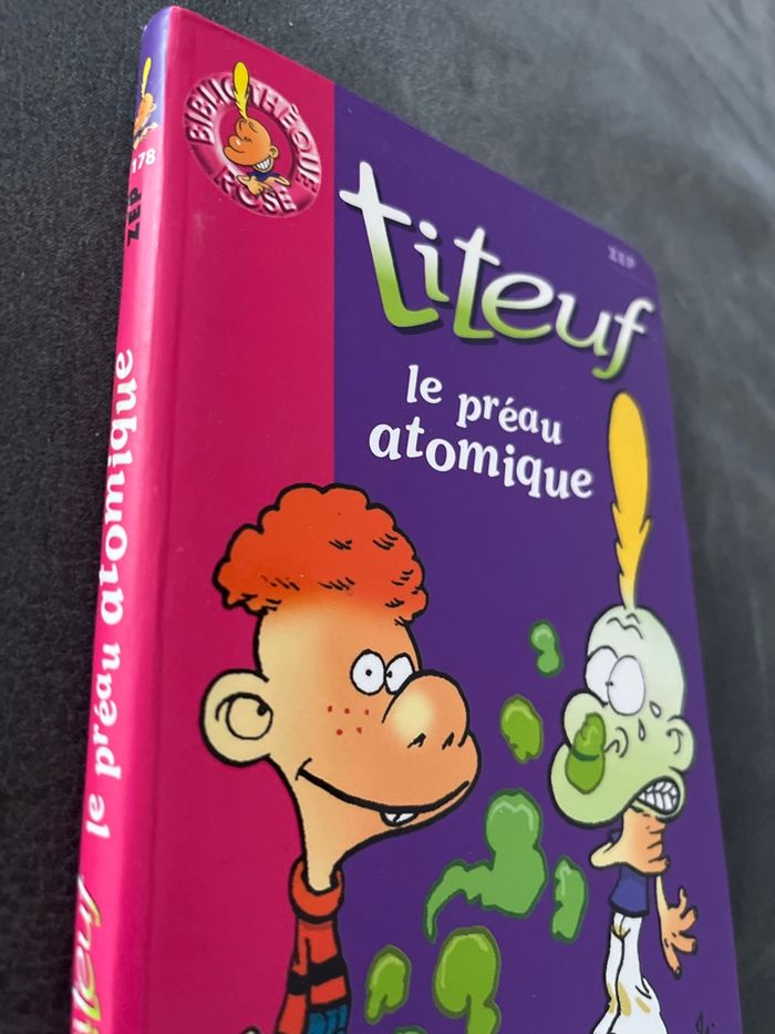 Livre bibliothèque rose titeuf le préau atomique - photo numéro 2