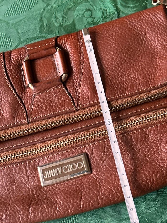 Sac marron bandoulière cuir Jimmy Choo - photo numéro 9