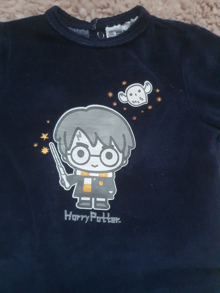 Pyjama velours Harry Potter 6 mois - photo numéro 2