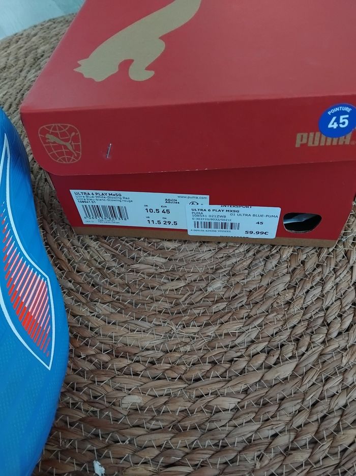 Chaussures foot homme, Puma, taille 45 - photo numéro 4