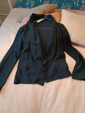 Veste noire de tailleur légère femme