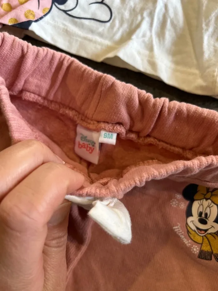Ensemble pantalon et t-shirt manches longues, minnie noël, Disney, bébé fille,6 mois - photo numéro 2