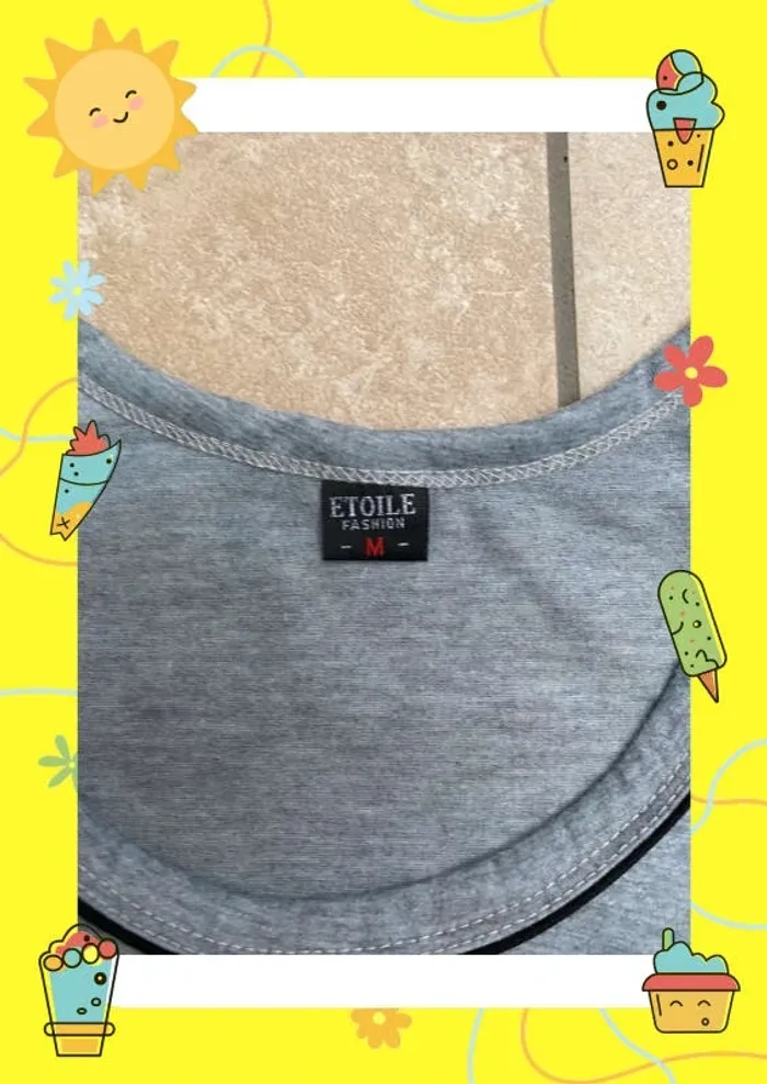T shirt sans manches débardeur Étoile fashion M - photo numéro 2