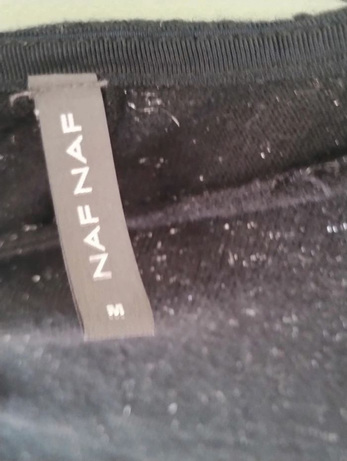 T shirt/haut noir épais Naf Naf - photo numéro 2