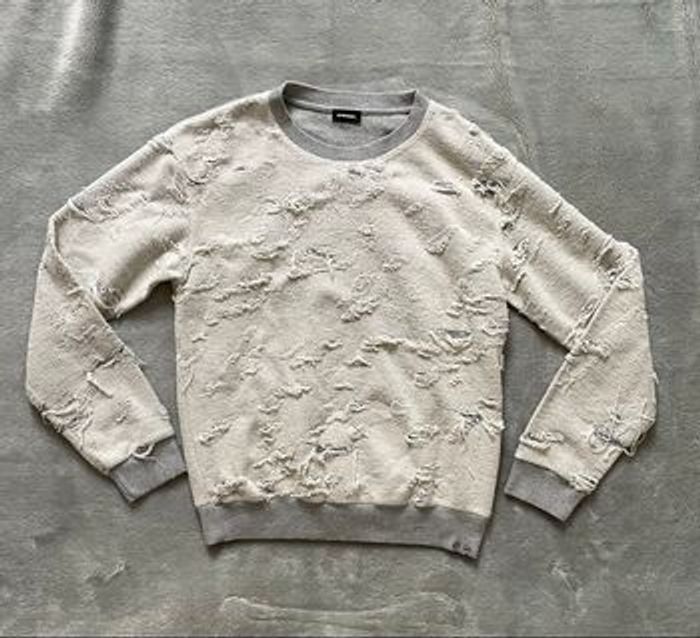 Sweat Diesel Destroy doublure argentée & piercing - Taille M - photo numéro 2