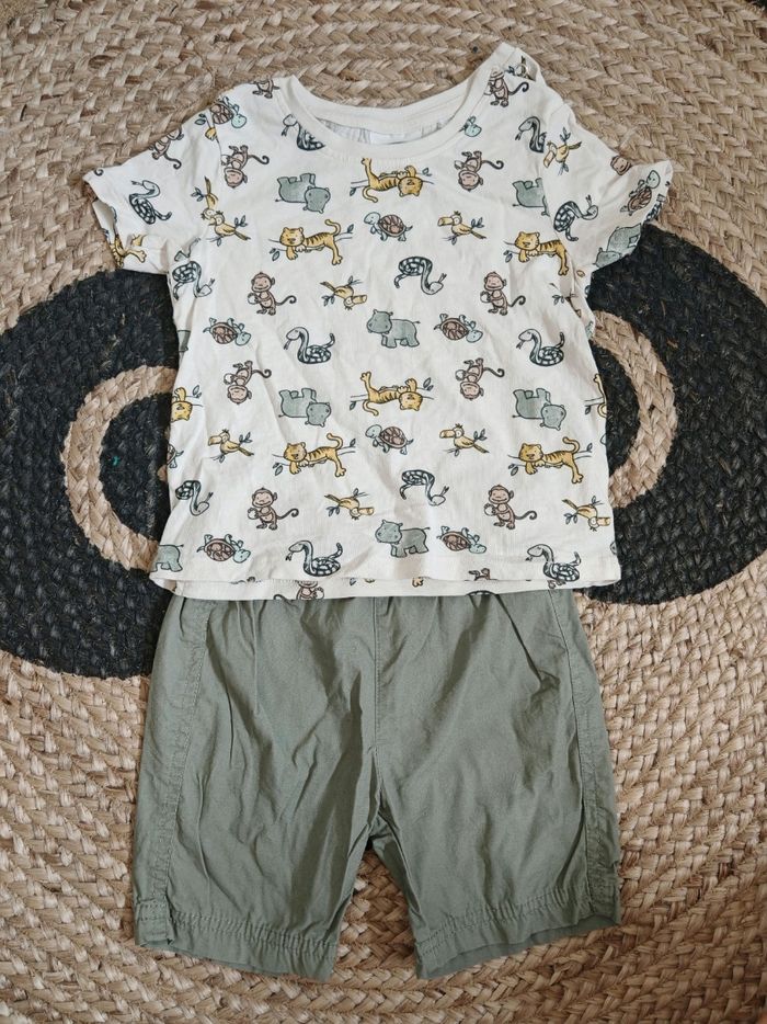 Ensemble été garçon taille 18/24 mois
