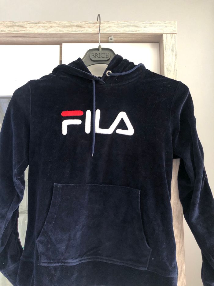 Sweat bleu fila XS - photo numéro 4