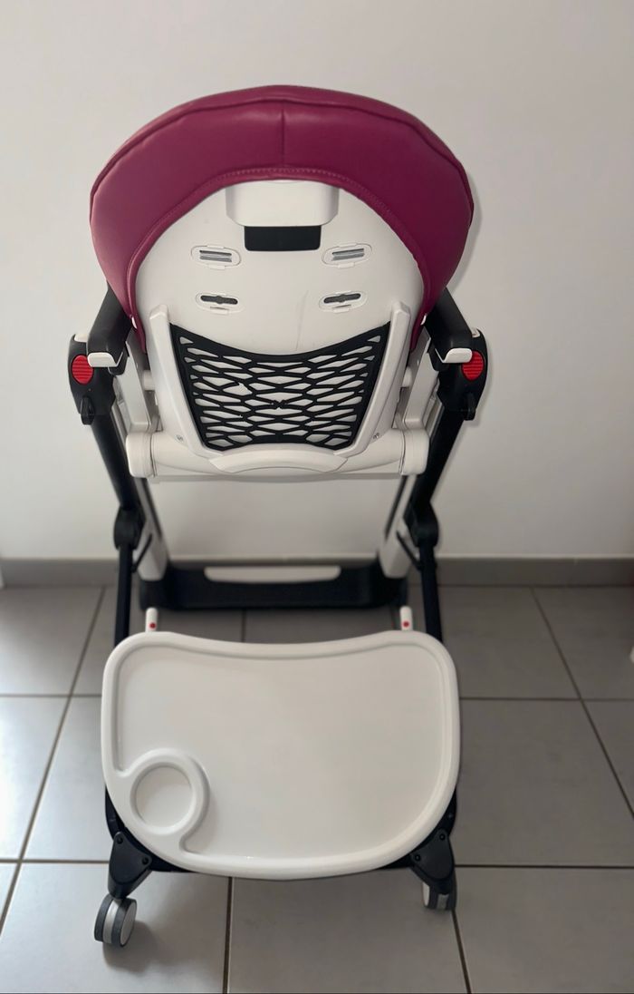 Chaise haute évolutive transat Berry Framboise Peg Perego Siesta Follow Me - photo numéro 3