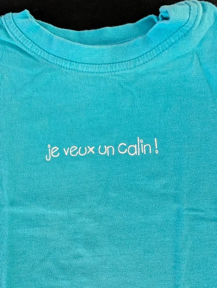 T-shirt manches courtes je veux un câlin - photo numéro 2
