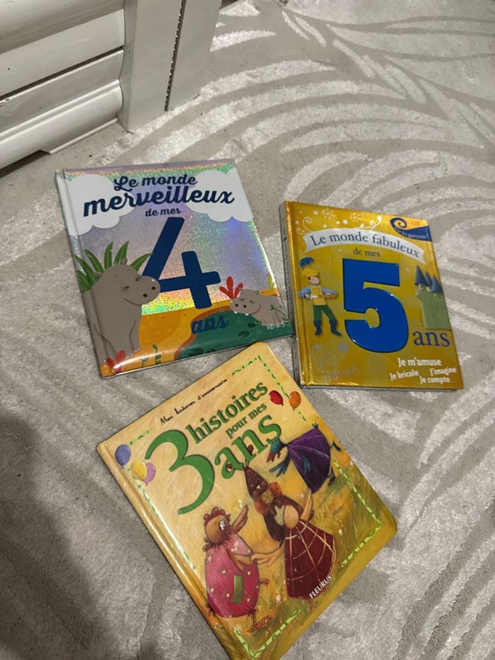 Lot 3 livres anniversaire