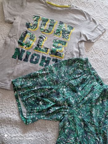 Pyjama short été en coton doux et souple taille 11/12 ans