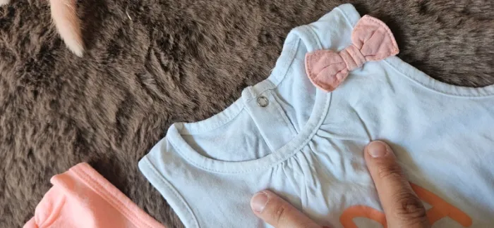Ensemble 9 mois short t-shirt manches courte été fille - photo numéro 4