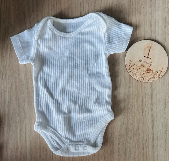 Lot de 2 bodys manches courtes bébé filles - photo numéro 5