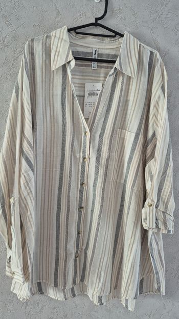 Tunique-chemise"Maxi Blue" taille 56