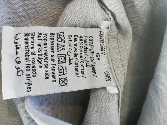 Chemise lin gris 16 ans neuf - photo numéro 7